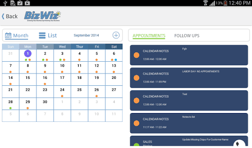 Scheduler example