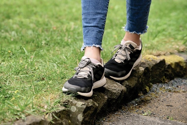 girl wearing shoes