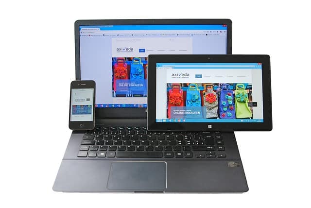 notebook tablet smartphone